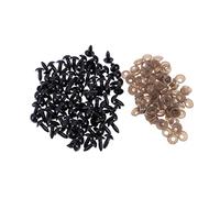 FUTUREORYY 100pcs Doll Eye Accessories Puppet for Doll Stuff Product DIY Bear Material Cute Eyes Making Craft Customizing Eyeballs Safety Tool