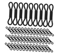 FUTUREORYY 100pcs Elastic Chicken Leg Bands for Chicks Black Rubber Poultry Leg Braces Small Size for Newborn Baby Birds Splay Foot Correction Hobble Bands