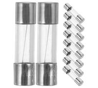 FUTUREORYY 100pcs Glass Tube Fuses Quick Blow Fast-acting Replacement for Automotive and Christmas Light Circuit Protection with Glass Body