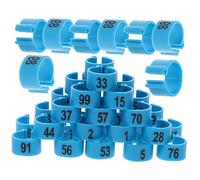 FUTUREORYY 100Pcs Pigeon Leg Bands for Private Birds Reusable Identification Clips for Pigeons Cockatiels and Parrots Easy to Apply and Manage