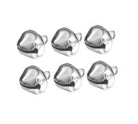 FUTUREORYY 100pcs Small Silver Jingle Bells for DIY Crafts Party Christmas Decor Metal Bell Accessories for Tree Ornaments Wedding and Holiday Decorations