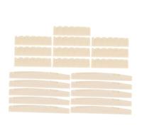 FUTUREORYY 10pairs Acoustic Guitar String Nut and Saddle Pre-slotted Bridge Saddle Replacement Parts for Guitar Strings