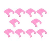 FUTUREORYY 10pcs Cage Fastening Clips for Animal Pet Crates PP Material with Enhanced Grip Slots Secure Wire Cage Clamps for Rabbit Hamster Guinea Pig Playpen Easy Install Pink