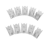 FUTUREORYY 10pcs Commercial Stainless Steel Cooler Shelf Support Clips for Refrigerator and Freezer Adjustable Height Brackets for Strong Stability and Organization in Homes and Shops
