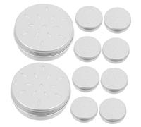 FUTUREORYY 10Pcs Dog Scent Training Boxes Aluminum Holder for Scent Work Dogs Puppy Odor Detection Tool Enhance Natural Sniffing Skills Reward Based Training Accessory