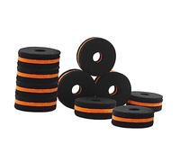 FUTUREORYY 10pcs Drum Kit Felt Cymbal Pads Set Black-gold Dual Color Wool Felt Drum Accessories Practical Cymbal Pads for Set Dampening and Protection in Music Performance