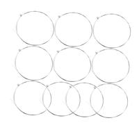 FUTUREORYY 10pcs E-1st Guitar String Replacement Set Steel Strings for Acoustic and Electric Guitars Spare Metal Kit for Folk Repair