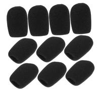 FUTUREORYY 10pcs Microphone Cover Sponge Windscreen for Standard Handheld Microphones, Foam Mic Cover 55x38x16mm, Noise Reduction Accessories for Live Sound and Stage Use