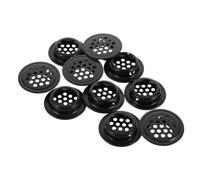 FUTUREORYY 10pcs Stainless Steel Cabinet Vent Covers Airflow Mesh Grille Decorative Ventilation for Cabinet with Easy Installation
