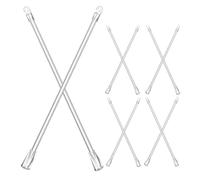 FUTUREORYY 10pcs Vertical Curtain Wand Curtain Rod Blinds Hook Window Blind Tilt Rod Vertical Tilt Wand Draw Control Replacement Opener Transparent Pp