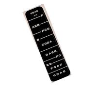 FUTUREORYY 10pcs Violin Fretboard Note Stickers Black Learning Decals for Beginner Students Easy to Tear and Apply Intonation Guide Accessory