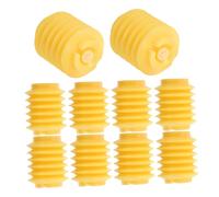 FUTUREORYY 10pcs Yellow Replacement Squeakers for Dog Toys Sturdy Plastic Party Noisemakers Inserts DIY Accessories for Pet Supplies and Children’s Outdoor Play