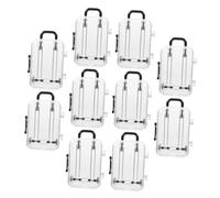 FUTUREORYY 12 Pcs Transparent Mini Suitcase Wedding Favor Boxes Made of Plastic Creative Luggage Candy Storage Boxes for Birthdays and Travel-themed Parties