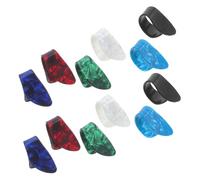 FUTUREORYY 12PCS Medium Celluloid Guitar Thumb and Flat Picks Durable Fingerstyle Accessories for Acoustic Guitar Banjo Ukulele Harp and Bass Players Enhances Tonal Clarity and Sound