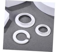 FUTUREORYY 15pcs Plastic Lamp Shade Adapter Rings to Reducer Light Fixture Parts Fire Retardant Lamp Socket Accessories for European American Easy Installation