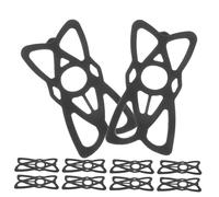 FUTUREORYY 15pcs Silicone Phone Mount Tether Bands for Motorcycle Handlebar Grip Straps for Secure Phone Holder Compatible Ram Accessories Cameras