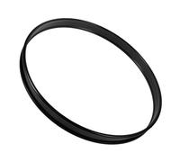 FUTUREORYY 16 Inch Black Iron Drum Hoop Ring for Bass Drums and Percussion Instruments, Versatile Use with Enhanced Sound Quality, for Recording Studios and Band Performances