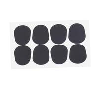 FUTUREORYY 16pcs Black Silicone Saxophone Mouthpiece Pads Cushions for Alto Tenor Sax Clarinet and Oboe with 0.8mm Thickness for Airtight Sound Insulation Replacement
