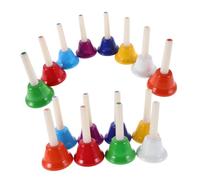 FUTUREORYY 16pcs Musical Hand Bells Note Colorful Bells for Music Education Special Needs and Celebrations for Adults School and Events