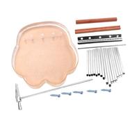 FUTUREORYY 17 Keys Kalimba Thumb Piano DIY Kit Easy to Assemble Acrylic and Metal Musical Instrument for Beginners and Boys and Girls for Learning and Playing Folk Music