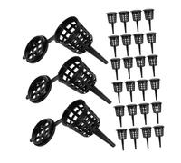 FUTUREORYY 180pcs Bonsai Fertilizer Basket with Secure Lid for Aquatic Plants Portable Root Feeding Container for Orchids Succulents Compact Gardening Nutrient Cup for Aquarium Water Plants
