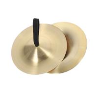 FUTUREORYY 1pair Boy Girl Mini Cymbals Small Copper Finger Percussion Instruments for Early Education and Music Training Easy to Use for Beginners and Boy Girl for Schools and Kindergartens