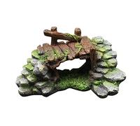 FUTUREORYY 1pc Artificial Bridge Decor for Fish Tank Landscaping Ornament No Fading Beautiful Aquarium Decoration for Home Decor