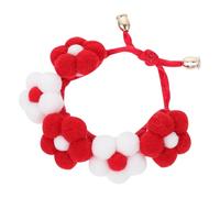 FUTUREORYY 1Pc Handmade Flower Pet Collar for Cats Dogs Crochet Design Lightweight Comfortable for Pet Photography Parties