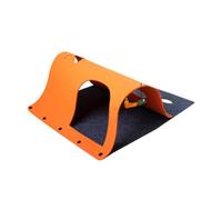 FUTUREORYY 1Pc Multifunctional Cat Tunnel Hideout Nest for Cats Unique Splicing Design Engaging Play Space Orange