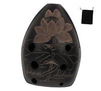 FUTUREORYY 1pc Portable Pottery Ocarina for Mini Music Instrument for Beginners Lightweight Design for Music Lovers Pattern Easy to Play Random Color