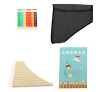 FUTUREORYY 1set Tube Pan Flute c Key for Beginners Smooth Breath Sound for Music Education and Performance Beautifully Crafted Panpipes