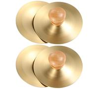 FUTUREORYY 2 Pairs Copper Finger Cymbals for Dance Zills Musical Instrument for Belly Dance Parties Musical Development