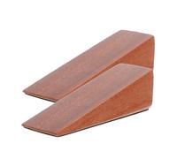 FUTUREORYY 2 Pcs Heavy Duty Wooden Door Stop Wedge with Anti-Slip Bottom No Drill Installation and Pet Safety Wind Prevention Creative Triangular Design for Home Use
