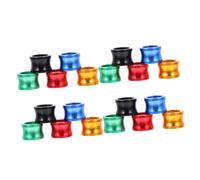 FUTUREORYY 20pcs Aluminum Pigeon Leg Bands Bird Distinguish Poultry Foot Rings Multi-color Private Racing Pigeon Identification Supplies