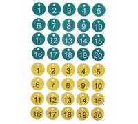FUTUREORYY 20pcs Beehive Hanging Labels for Beekeepers Durable Numbered Tags for Apiculture Box Identification Practical Beekeeping Supplies Tool for Beginners and Professionals Random Color