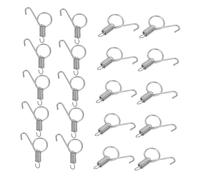 FUTUREORYY 20pcs Heavy Duty Pet Cage Spring Hooks Metal Door Latch Replacement for Rabbit and Small Animal Crate Secure Lock for Animal Feed Box Fixing and Cage Reinforcement
