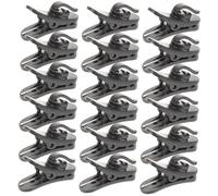 FUTUREORYY 20Pcs Lapel Microphone Tie Clips Portable Mic Holder Clamp for Conference Stage Speeches Online Chats Compact Lightweight Microphone Fixing Clips for Lavalier Mic Use