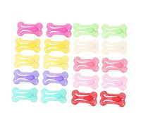 FUTUREORYY 20pcs Pet Dog Hair Accessories Mixed Color Lightweight Hairpins for Dogs Puppies Party and Holiday Durable Pet Accessory Hair Clips for Grooming and Festive Dress Up