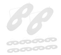 FUTUREORYY 20PCS White Paper DIY Blank Masks for Halloween Party Decorations Elegant Design Masquerade Masks for Craft Projects Comfortable and Stylish Half Face