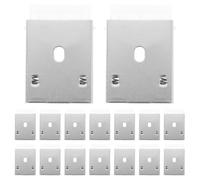 FUTUREORYY 20pcs Window Shade Top Mount Brackets for Roller Shades, Ceiling Hardware Clips for Vertical Blinds Installation and Vane Repair, Sturdy Clamps Suitable for Wood and Door Blinds
