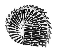 FUTUREORYY 24 Sheets Vinyl Alphabet and Number Stickers Large Self-Adhesive Letters and Digits with Strong Adhesive Backing for Mailbox Door Window Notebook Decoration Black Font