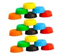 FUTUREORYY 24pcs Silicone Reptile Food Bowls Wide Rim, Shallow Pet Feeding Dishes for Geckos, Turtles, Bearded Dragons and Lizards - Colorful Small Bowls for Reptile Feeding Accessories