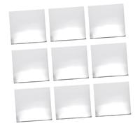 FUTUREORYY 25pcs Self Adhesive Acrylic Mirror Tiles Square Wall Mirrors for DIY Craft Home Bathroom Gym Decoration Safe Glass Alternative