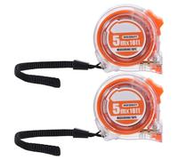 FUTUREORYY 2pcs 5m Retractable Tape Measure Metric and Imperial Scales, Precision Pocket Tape Measure for Sewing, Crafting, Construction and Travel