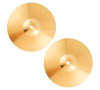 FUTUREORYY 2pcs 6-inch Jazz Drum Professional Cymbals Set Anti-rust Alloy Brass Percussion Drum Kit Parts Fadeless Musical Instrument Accessories