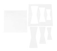 FUTUREORYY 2pcs Acrylic Butterfly Bow Tie Router Templates for Woodworking - 2mm Thick Router Jig for Decorative Inlays and Wood Crack Stabilizing Precision Acrylic Templates Kit