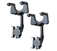 FUTUREORYY 2pcs Adjustable Rotatable Car Phone Bracket Mount for Rearview Mirror GPS Navigation Holder Compatible with Cars Pack Easy Installation for Safe Driving and Trip Recording