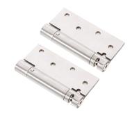 FUTUREORYY 2pcs Adjustable Self Closing Door Hinges Heavy Duty Stainless Steel Cabinet Hinges Smooth Silent Closing Spring Loaded Hardware for Cupboard Doors