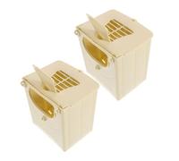 FUTUREORYY 2pcs Bird Nesting Box for Parakeets and Lovebirds Multifunctional Hatching and Breeding Cage Easy to Install Material Bird Supplies for Indoor and Outdoor Use