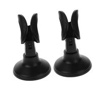 FUTUREORYY 2Pcs Desktop Microphone Stand with Adjustable Angle and Stable round Base for Recording Live Streaming and Public Speaking